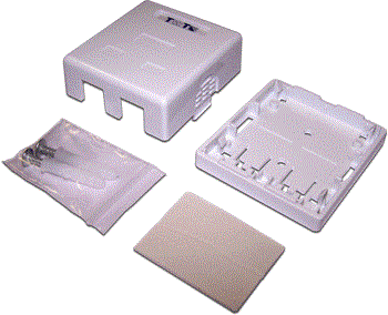 Коробка настенная на 1 порт для Keystone TWT TWT-SA1-WH