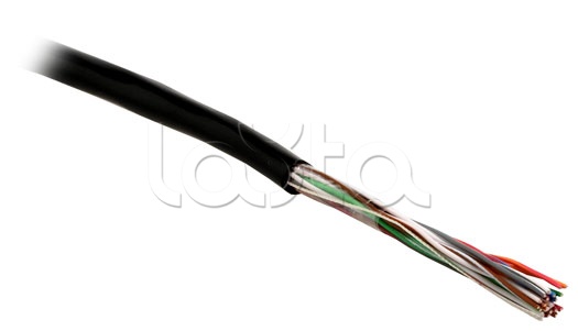 Кабель витая пара (UTP), категория 3, 10 пар, одножильный (solid), PE UTP10-C3-SOLID-OUTDOOR Hyperline (500 м)