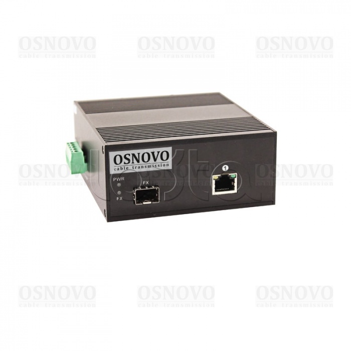 Медиаконвертер Gigabit Ethernet с поддержкой PoE OSNOVO OMC-1000-11X/I