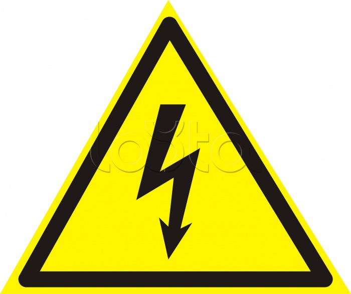 Знак электробезопасности &quot;Опасность поражения электротоком&quot; 200x200 (5шт/уп) REXANT 56-0006
