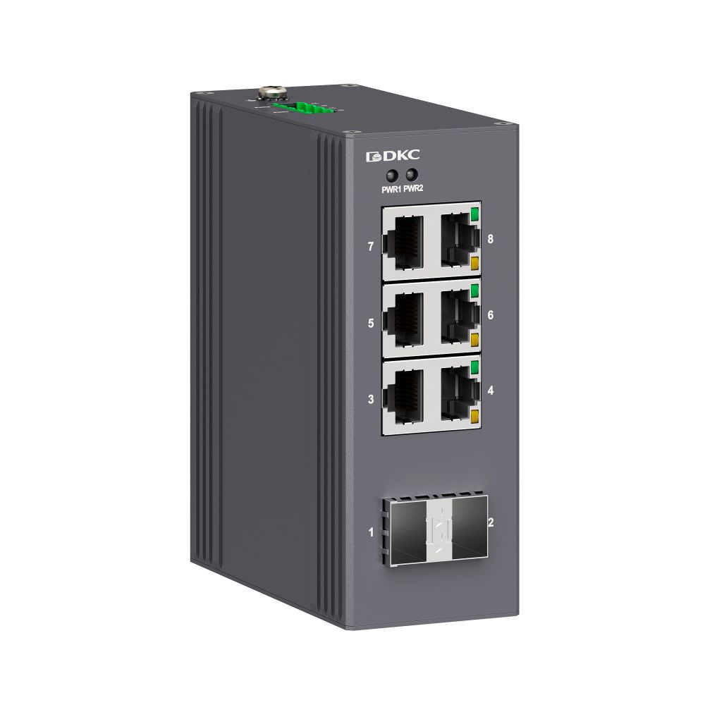 Промышленный неуправляемый коммутатор DKC N1000-2SFP6T-P2