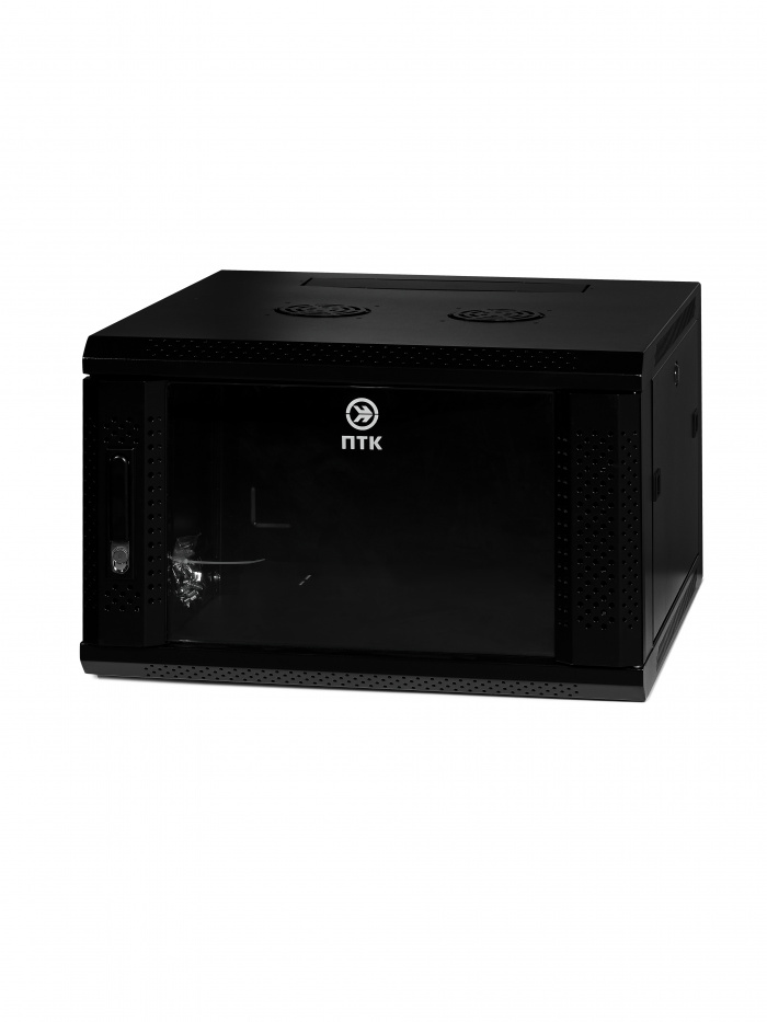 Пожтехкабель 204-003 Шкаф настенный 19-дюймовый (19&quot;), 6U, 367x600х600мм, металлическая передняя дверь с замком, две боковые панели