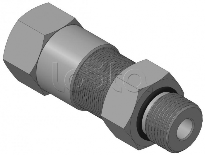Кабельный ввод с резьбой G1/2 мм для прокладки кабеля в металлорукаве РЗ-ЦП-10, с уплотнением кабеля и проходным диаметром кабеля d=2-6 мм Спектрон КВМ-10/6-М-G1/2