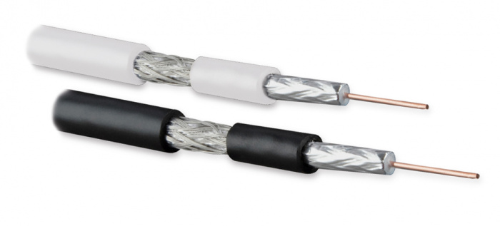 Кабель коаксиальный Hyperline COAX-SAT703N-BK-500 (500 м)