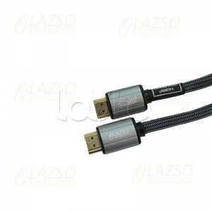 Кабель для передачи сигналов HDMI 2.0 LAZSO WH-111(0,5m)-B