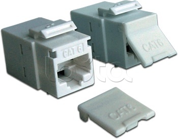 Повторитель портов RJ-45, неэкранированный, кат.6, формата Keystone, белый LANMASTER LAN-KCP45U6-WH