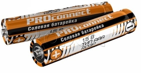 Батарейка солевая PROCONNECT ААА (R03P) 30-0020