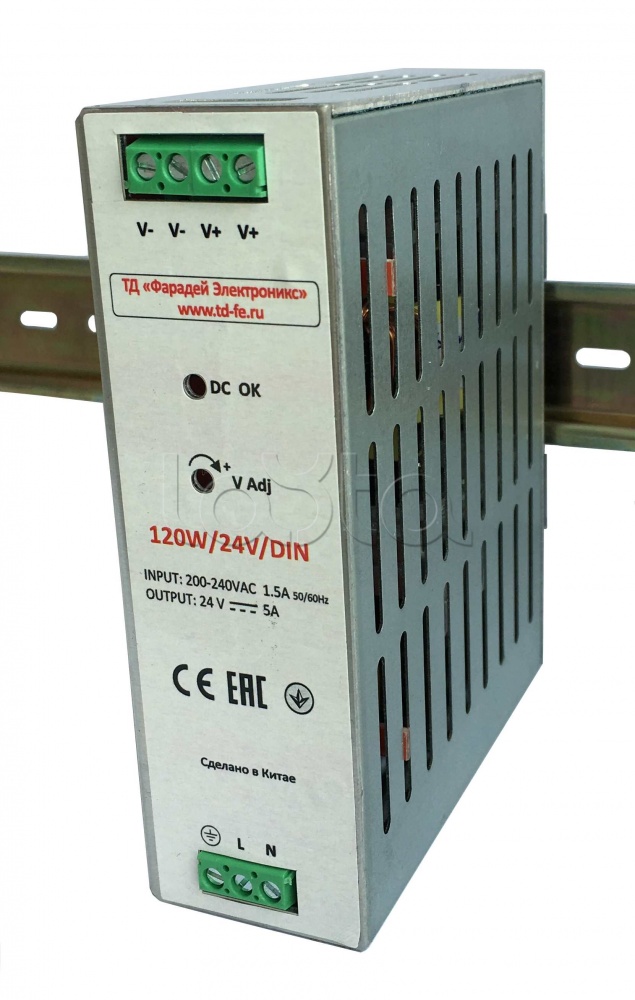 Блок питания FARADAY 120W/24V/DIN