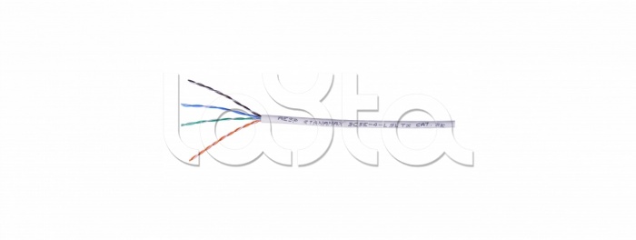 Кабель на основе витой пары Cat.5e, UTP, 4 пары, низкотоксичный, для групповой прокладки BC5E-4-LSLTx AESP