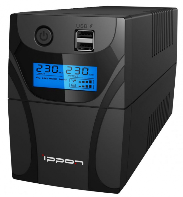Источник бесперебойного питания Ippon Back Power Pro II 500 300Вт 500ВА (черный)