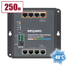 Коммутатор с PoE Beward STWP-08HP4
