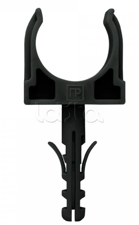 Крепеж-клипса с дюбелем черная д16 в малой упаковке (10шт/900шт уп/кор) Промрукав (PR13.0303)