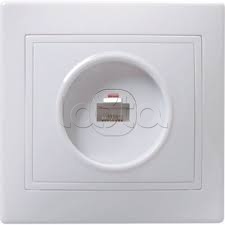 Розетка одноместная компьютерная РК10-КБ RJ-45 UTP кат. 5e IEK EKK10-K01-DM
