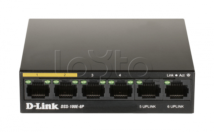 Коммутатор D-Link DL-DSS-100E-6P/A1A