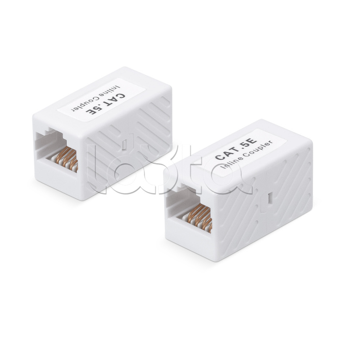 Проходной адаптер RJ45-RJ45 (CA-8P8C-C5E) Пожтехкабель СКС (202-029) категория 5е, неэкранированный