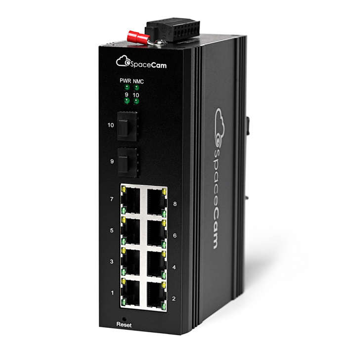 Управляемый PoE коммутатор SpaceCam SC-I-L2-8GP-240-2G(A)