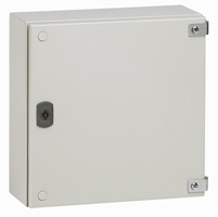 Промышленная коробка Atlantic металлическая квадратная IP66 IK10 300x300x120 мм RAL 7035 Legrand 035608