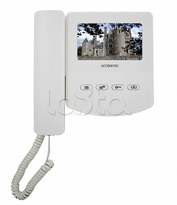 Видеодомофон 4-x проводный, 4,3&quot; TFT LCD AccordTec AT-VD433C WH