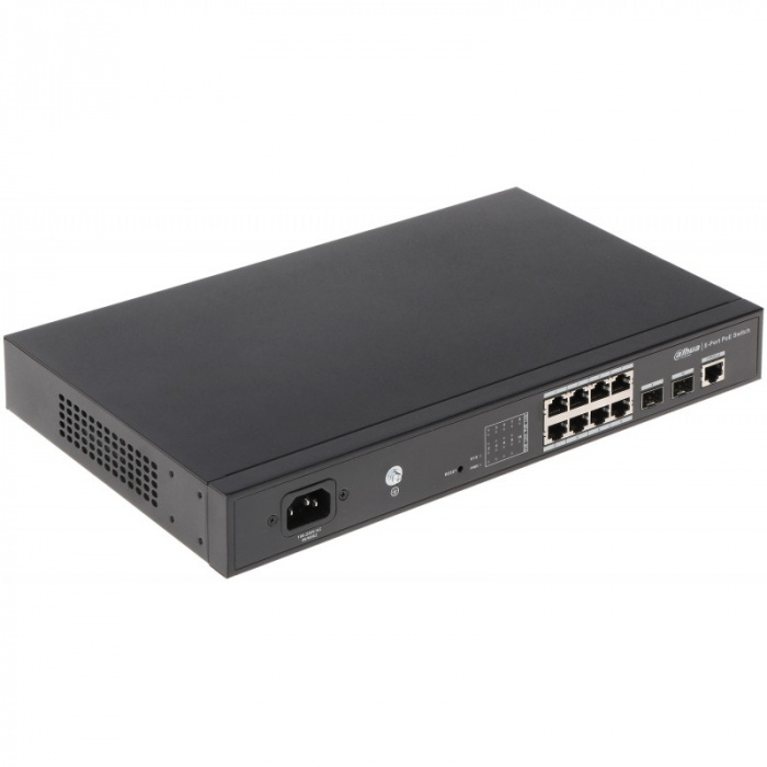 РОЕ-коммутатор 10 портовый Dahua DH-PFS4210-8GT-150