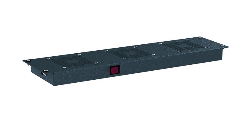 Потолочный модуль 3 вентилятора  RAL9005 DKC (R5VSIT8003FB)