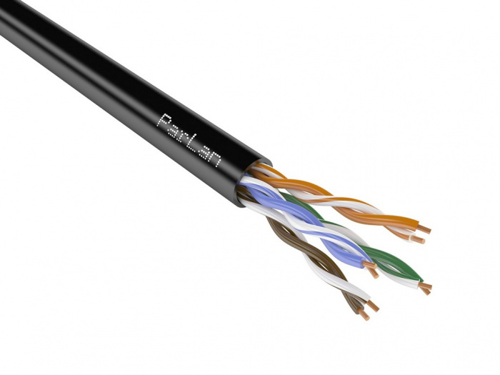 Кабель для СКС и IP-сетей ParLan U/UTP Cat5e PUR 8х2х0,52 Паритет