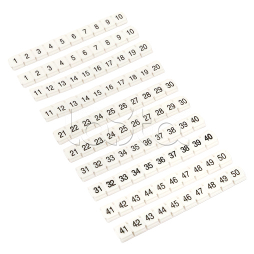 Маркеры для JXB-ST 2,5 NLPE с нумерацией 1-50 (100 шт.) EKF (zb-st-2.5-nlpe-1-50)