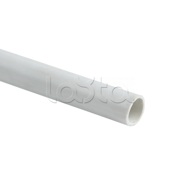Труба гладкая ПВХ жесткая d20 мм (2 м) (50 м/уп) белая EKF-Plast (trg-20w-2m)