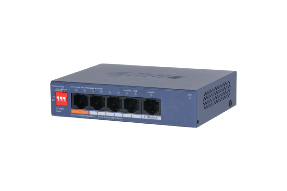 PoE коммутатор Dahua DH-CS4005-4ET1GT-60