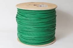 Кабель витопарный, категории 6, U/UTP, 4х2х0,58, 23 AWG, LSZH нг(A) HF, для внутренней прокладки,зеленый, катушка 500 м SPL 500002