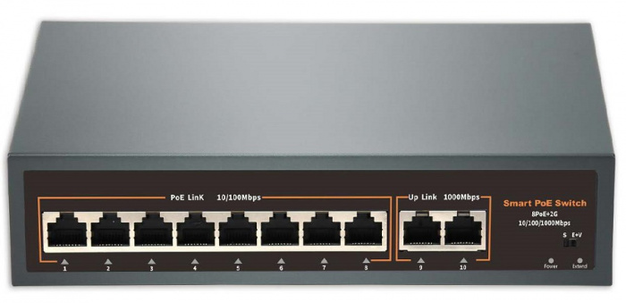 Сетевой POE коммутатор AccordTec ATEC-POE08L