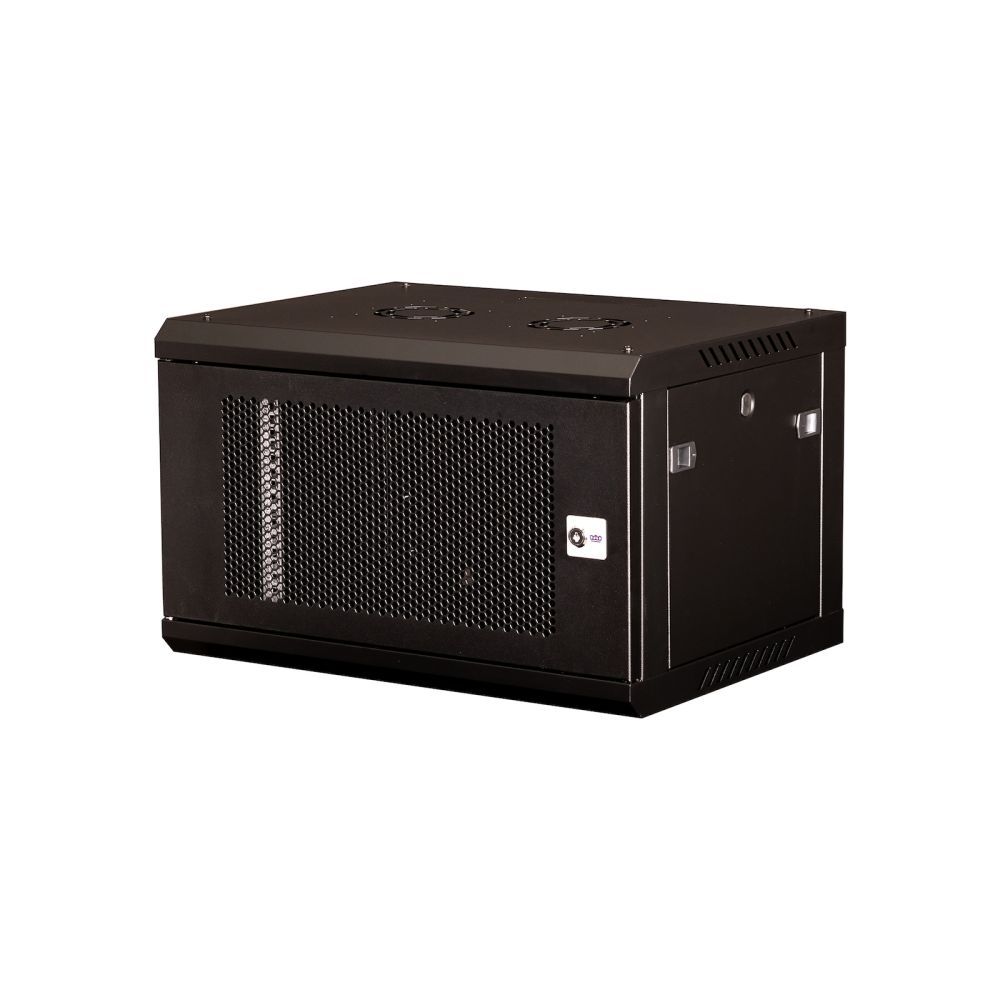 Шкаф 19&quot; телекоммуникационный настенный, 6U 368х600х450 мм, дверь перфорация, черный Datarex (DR-651001)