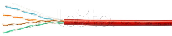 Кабель витая пара LAN U/UTP 4x2x24AWG кат.5е SOLID-RD Cabeus (UTP-4P-CAT.5E-SOLID-RD