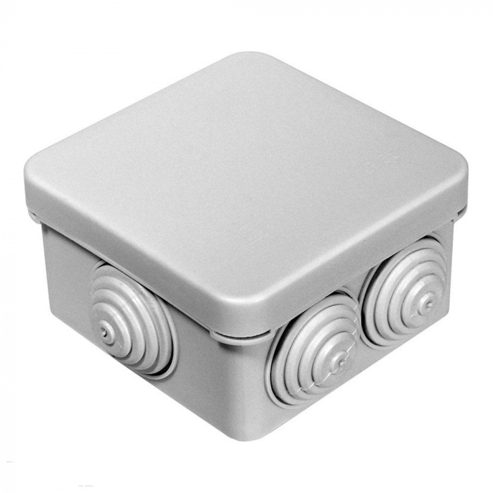 Коробка распределительная для о/п безгалогенная (HF) атмосферостойкая  80х80х40 (105шт/кор) Промрукав (40-0215)