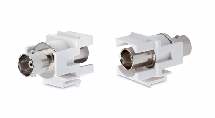 Вставка Keystone Jack Hyperline KJ1-BNC-D-WH