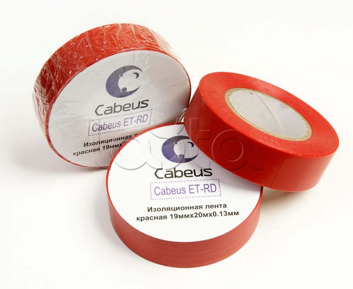 Лента изоляционная (красная) Cabeus ET-RD