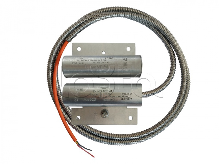 Магнито-Контакт Ех ИО102 Al исп.200 FRHF с магнитом М-100, с постоянно присоед. кабелем FRHF в металлорукаве