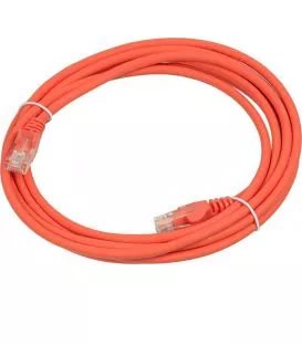 Патч-корд RJ45 - RJ45, 4 пары, UTP, категория 5е, 0.5 м, оранжевый, LSZH LANMASTER LAN-PC45/U5E-0.5-OR