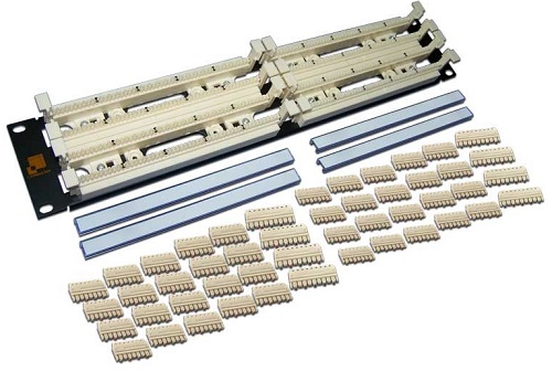 Панель кроссовая 110 типа, 200 пар, 19&quot;, 2U LANMASTER LAN-RS110-200FT