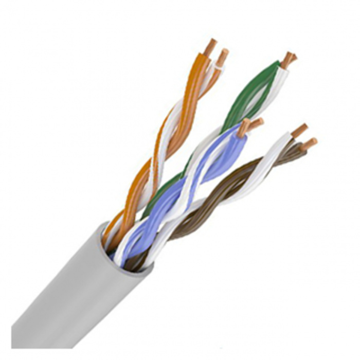 LAN U/UTP 4x2x0.51 кат.5е (305м) PVC серый (LC1-C5E04-111) ITK