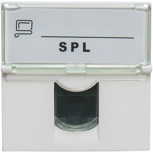 Розетка информационная UTP 1хRJ45 45х45 cat5е SPL 200007