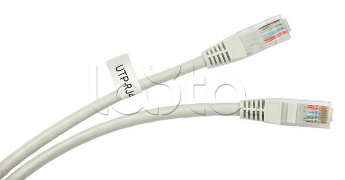 Шнур коммутационный 2xRJ-45/8P8C U/UTP кат.5е (1 м) Cabeus PC-UTP-RJ45-Cat.5e-1m