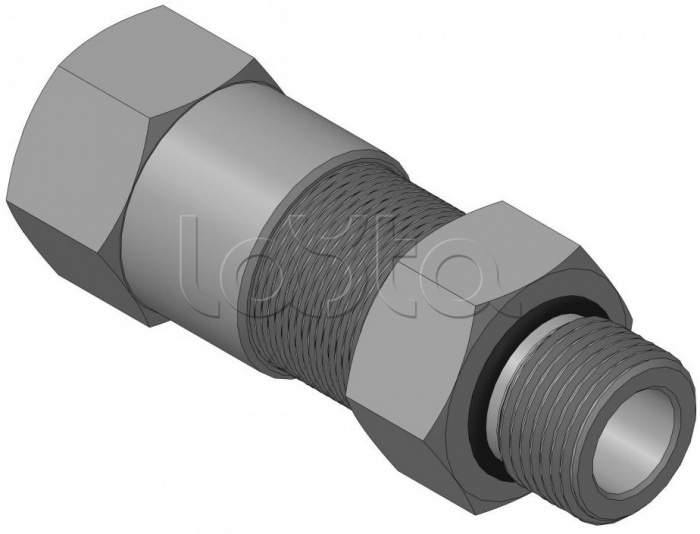 Кабельный ввод с резьбой G1/2 мм для прокладки кабеля в металлорукаве РЗ-ЦП-12, с уплотнением кабеля и проходным диаметром кабеля d=6-10 мм Спектрон КВМ-12/10-М-G1/2