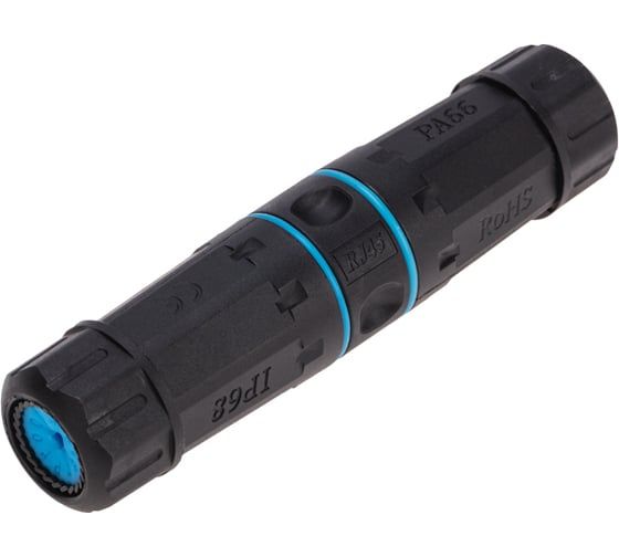 Индустриальный проходной адаптер уличный, RJ-45(8P8C), FTP, CAT 6, IP68 REXANT 02-0283