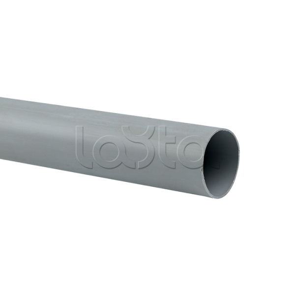 Труба гладкая ПВХ жесткая d40 мм (3 м) (57 м/уп) серая EKF-Plast (trg-40-3n)