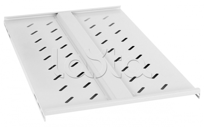 Полка 19&quot; перфорированная глубиной 400 мм, усиленная до 100кг Cabeus SH-J018-FC-600m-100KG