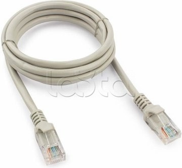 Патч-корд медный U/UTP, категория 5e, 26 AWG (0,48 мм), LSZH, серый, 0,3 м.