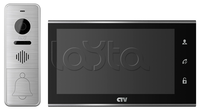 Комплект видеодомофона CTV-DP4705AHD (черный)