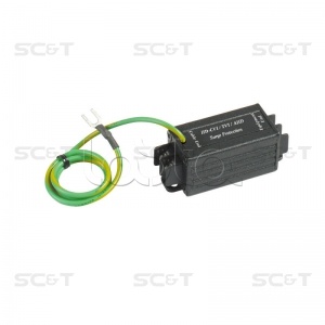 Устройство грозозащиты цепей видео HDCVI/HDTVI/AHD одноканальное, для кабеля витой пары SC&T SP009T