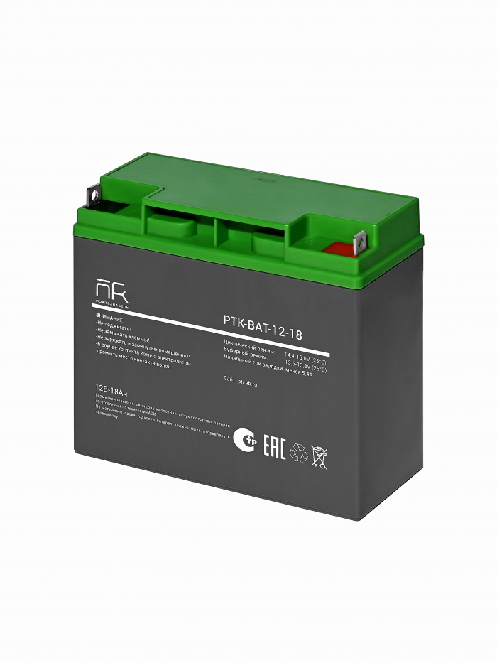 АКБ 12 - 18 ПожТехКабель (PTK-BAT-12-18)