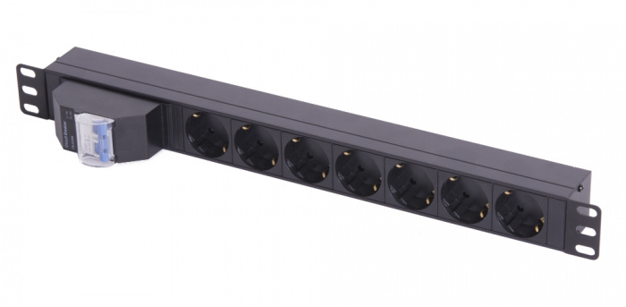 Блок электрических розеток 19&quot; TLK TLK-RSC07-MD-04-BK